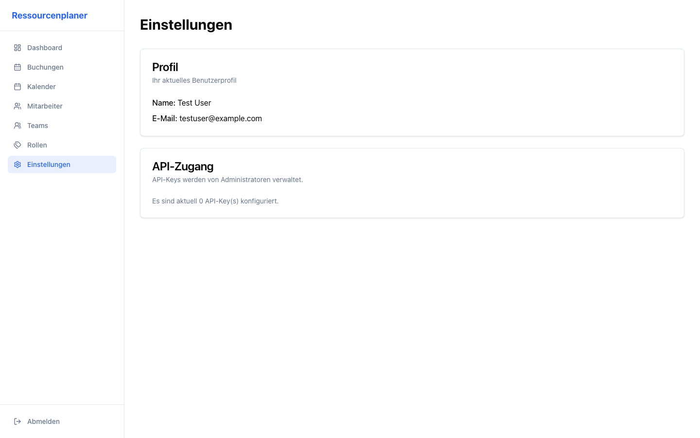Einstellungen